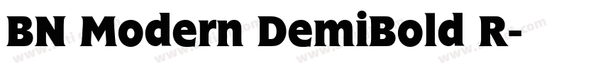BN Modern DemiBold R字体转换